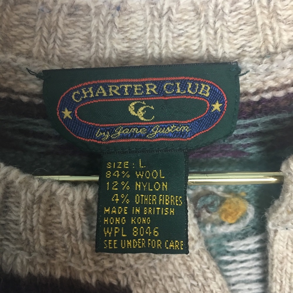 90s Vintage Oversized Slouchy Cardigan Sweater - Picture 6 of 8